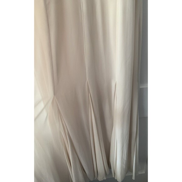Amanda Wakeley Women Dress 16 Beige  Goddess Dress Wrap Shaw Wedding Elements - Picture 3 of 10